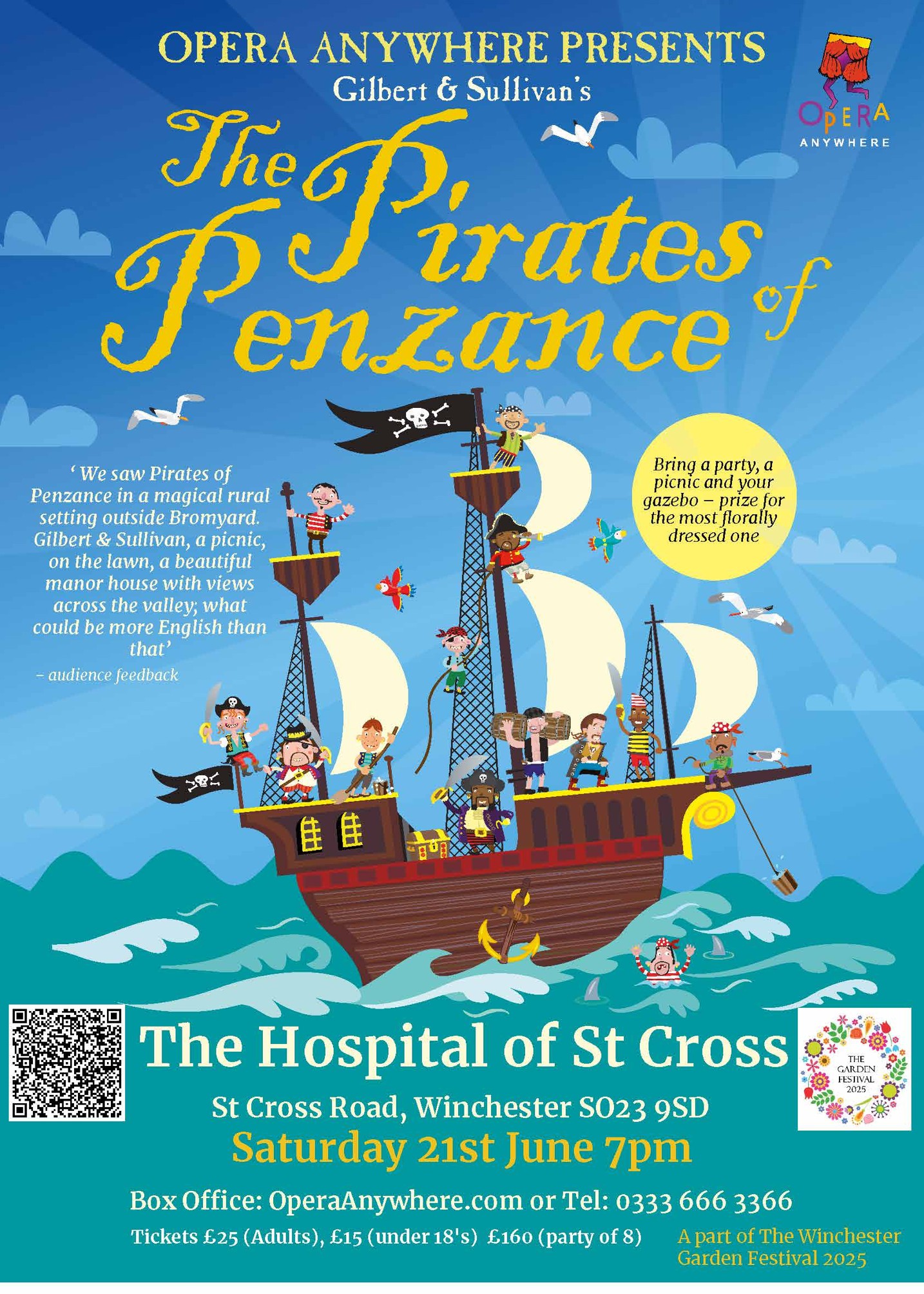Pirates of Penzance with Opera Anywhere poster